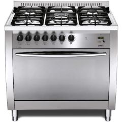 Lofra Curva 90cm 5 Burner Gas Hob Single Oven Dual Fuel Range Cooker