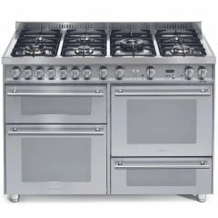 Lofra Professional 120cm 7 Burner Gas Hob Triple Oven Dual Fuel Range Cooker