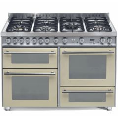 Lofra Professional 120cm 7 Burner Gas Hob Triple Oven Dual Fuel Range Cooker