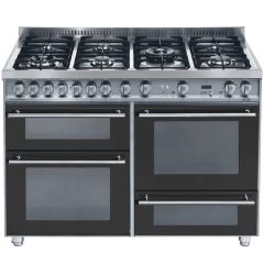 Lofra Professional 120cm 7 Burner Gas Hob Triple Oven Dual Fuel Range Cooker