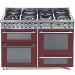 Lofra Professional 120cm 7 Burner Gas Hob Triple Oven Dual Fuel Range Cooker