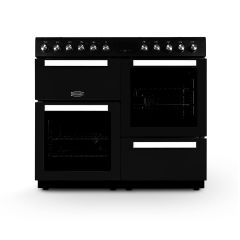 Montpellier 100cm 7 Burner Gas Hob Double Electric Oven Dual Fuel Range Cooker