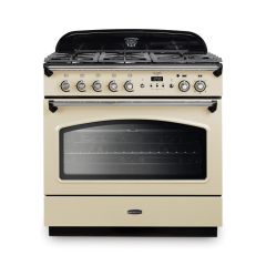Rangemaster Classic FX 90cm 5 Burner Gas Hob Single Oven Dual Fuel Range Cooker