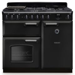 Rangemaster Classic Deluxe 100cm Gas Hob Double Oven Dual Fuel Range Cooker
