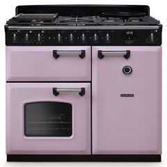 Rangemaster Classic Deluxe 100cm Gas Hob Double Oven Dual Fuel Range Cooker