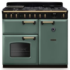 Rangemaster Classic Deluxe 100cm Gas Hob Double Oven Dual Fuel Range Cooker