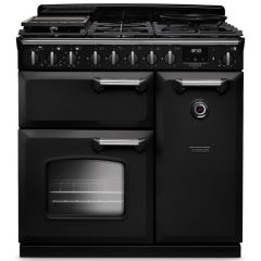 Rangemaster Classic Deluxe 90cm Gas Hob Double Oven Dual Fuel Range Cooker