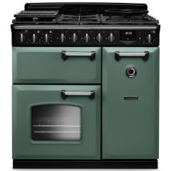 Rangemaster Classic Deluxe 90cm Gas Hob Double Oven Dual Fuel Range Cooker