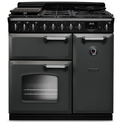 Rangemaster Classic Deluxe 90cm Gas Hob Double Oven Dual Fuel Range Cooker