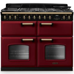 Rangemaster Classic Deluxe 110cm Gas Hob Triple Oven Dual Fuel Range Cooker