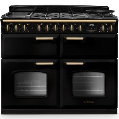 Rangemaster Classic Deluxe 110cm Gas Hob Triple Oven Dual Fuel Range Cooker