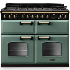 Rangemaster Classic Deluxe 110cm Gas Hob Triple Oven Dual Fuel Range Cooker