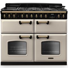 Rangemaster Classic Deluxe 110cm Gas Hob Triple Oven Dual Fuel Range Cooker