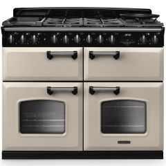 Rangemaster Classic Deluxe 110cm Gas Hob Triple Oven Dual Fuel Range Cooker