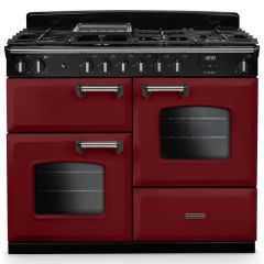 Rangemaster Classic 110cm 6 Burner Gas Hob Double Oven Dual Fuel Range Cooker