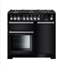 Rangemaster Encore Deluxe 100cm 5 Burner Hob Double Oven Dual Fuel Range Cooker