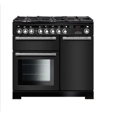 Rangemaster Encore Deluxe 100cm 5 Burner Hob Double Oven Dual Fuel Range Cooker