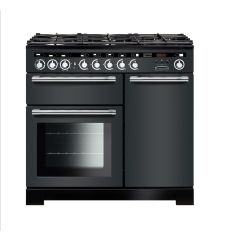 Rangemaster Encore Deluxe 100cm 5 Burner Hob Double Oven Dual Fuel Range Cooker