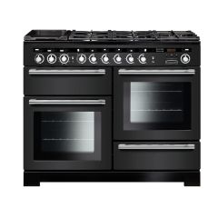 Rangemaster Encore Deluxe 110cm 7 Ring Mixed Hob Two Oven Dual Fuel Range Cooker