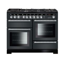 Rangemaster Encore Deluxe 110cm 7 Ring Mixed Hob Two Oven Dual Fuel Range Cooker