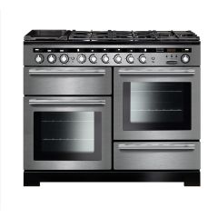 Rangemaster Encore Deluxe 110cm 7 Ring Mixed Hob Two Oven Dual Fuel Range Cooker