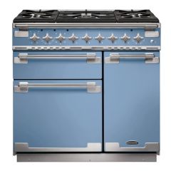 Rangemaster Elise 90cm 5 Burner Gas Hob Double Oven Dual Fuel Range Cooker
