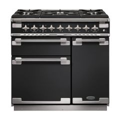 Rangemaster Elise 90cm 5 Burner Gas Hob Double Oven Dual Fuel Range Cooker