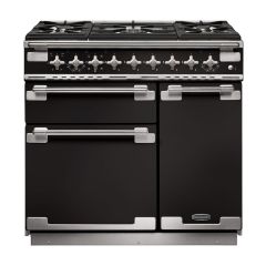 Rangemaster Elise 90cm 5 Burner Gas Hob Double Oven Dual Fuel Range Cooker