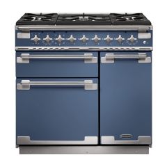 Rangemaster Elise 90cm 5 Burner Gas Hob Double Oven Dual Fuel Range Cooker
