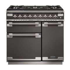 Rangemaster Elise 90cm 5 Burner Gas Hob Double Oven Dual Fuel Range Cooker