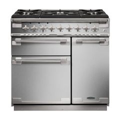 Rangemaster Elise 90cm 5 Burner Gas Hob Double Oven Dual Fuel Range Cooker