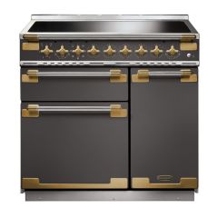 Rangemaster Elise Luxe 90cm 5 Zone Induction Double Oven Electric Range Cooker