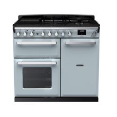 Rangemaster Estel Deluxe 100cm 5 Ring Gas Hob Double Oven Dual Fuel Range Cooker