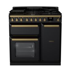 Rangemaster Estel Deluxe 90cm 5 Burner Gas Hob Double Oven Dual Fuel Range Cooker