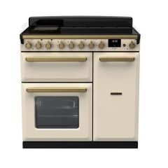 Rangemaster Estel Deluxe 90cm 5 Zone Induction Double Oven Electric Range Cooker