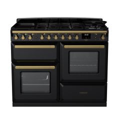 Rangemaster Estel Deluxe 110cm 7 Ring Gas Hob Double Oven Dual Fuel Range Cooker