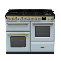 Rangemaster Estel Deluxe 110cm 7 Ring Gas Hob Double Oven Dual Fuel Range Cooker