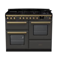 Rangemaster Estel Deluxe 110cm 7 Ring Gas Hob Double Oven Dual Fuel Range Cooker