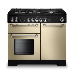 Rangemaster Kitchener 100cm 5 Burner Gas Hob Double Oven Dual Fuel Range Cooker