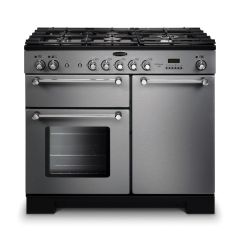 Rangemaster Kitchener 100cm 5 Burner Gas Hob Double Oven Dual Fuel Range Cooker