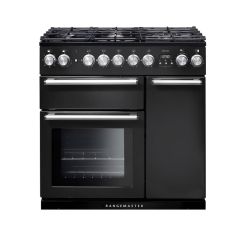 Rangemaster Nexus 90cm 5 Burner Gas Hob Double Oven Dual Fuel Range Cooker