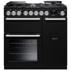Rangemaster Nexus 90cm 5 Burner Gas Hob Double Oven Dual Fuel Range Cooker