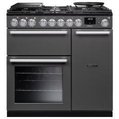 Rangemaster Nexus 90cm 5 Burner Gas Hob Double Oven Dual Fuel Range Cooker