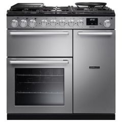 Rangemaster Nexus 90cm 5 Burner Gas Hob Double Oven Dual Fuel Range Cooker