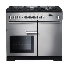 Rangemaster Professional Deluxe 100cm Gas Hob Double Oven Dual Fuel Range Cooker