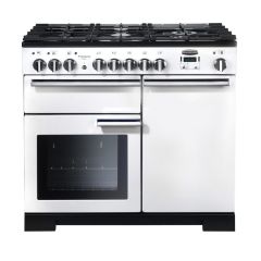Rangemaster Professional Deluxe 100cm Gas Hob Double Oven Dual Fuel Range Cooker