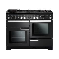 Rangemaster Professional Deluxe 110cm 7 Burner Hob 2 Oven Dual Fuel Range Cooker