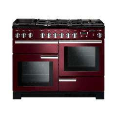 Rangemaster Professional Deluxe 110cm 7 Burner Hob 2 Oven Dual Fuel Range Cooker