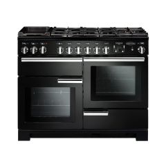 Rangemaster Professional Deluxe 110cm 7 Burner Hob 2 Oven Dual Fuel Range Cooker