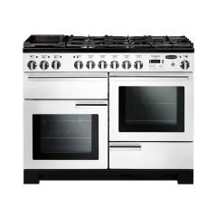 Rangemaster Professional Deluxe 110cm 7 Burner Hob 2 Oven Dual Fuel Range Cooker